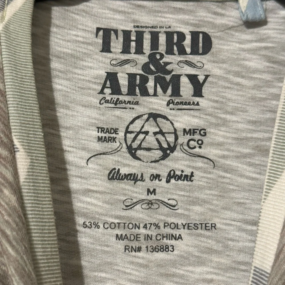 Third & Army Ringer Pocket Heather T-Shirt